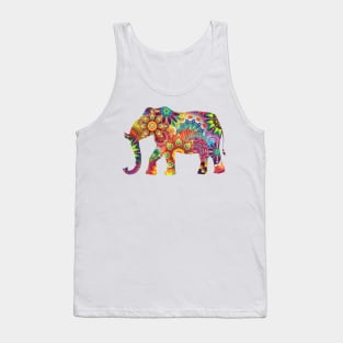 Aesthetic Multicolored Elephant | For elephants lovers Tank Top